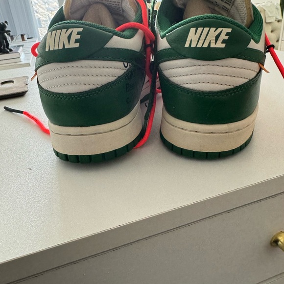 Used Off-White Off White x Nike Dunk LowGreen White - Picture 4 of 10